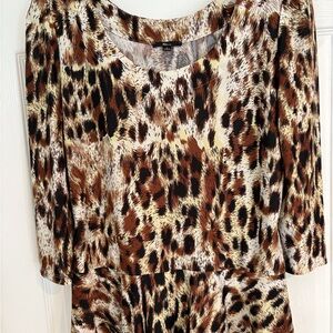 Milano Leopard Print Women's Top